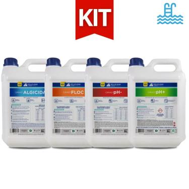 Imagem de Limpeza Piscina OIRAD - Algicida, Clarificante, Redutor Ph e Elevador Ph 5 Litros