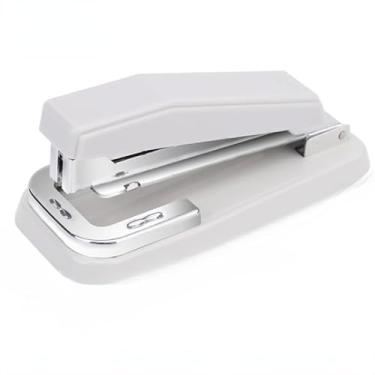 Imagem de Grampeador giratório de 360 graus, grampeador de mesa, cinzel afiado para escritório, papelaria, escola, casa (branco)