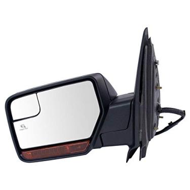 Imagem de TRQ Luz de seta aquecida espelhada com luz de memória, tinta dobrável para combinar com o lado esquerdo do motorista para Ford Expedition 2012-2014 / Lincoln Navigator 2012-2014