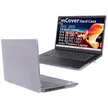 Imagem de mCover A capa é compatível apenas com Notebook Windows Lenovo V14 G2/G3/G4/G5 de 14 polegadas 2021-2025 (com dobradiça de 180°, não serve para nenhum outro modelo Lenovo) - transparente
