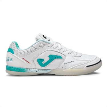 Imagem de Chuteira de Futsal Joma Top Flex Branco e Azul 35