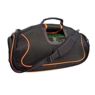 Imagem de Hzycwgone Capa de viagem portátil com alça para JBL Boombox 4 – Alto-falante portátil à prova d'água mais potente, bolsa extra para microfones, cabo, preta