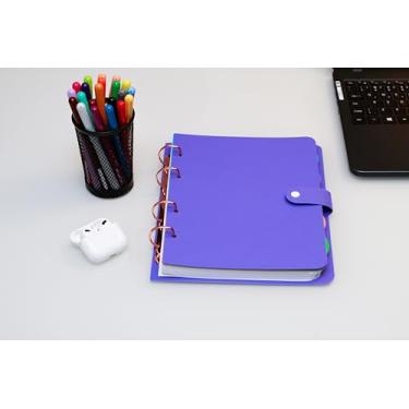 Imagem de Confetti Caderno Argolado Médio 100 Fls - Splash - Roxo