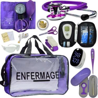 Imagem de Kit Enfermagem Transparente Estagio Academico Completo - Love Saude, R