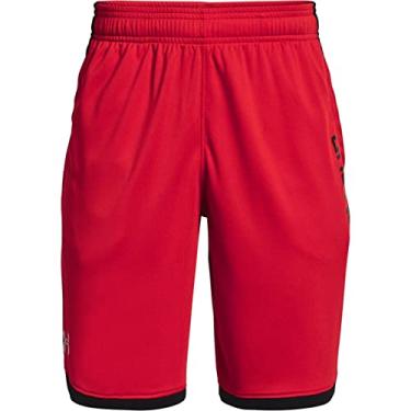 Imagem de Under Armour Boys' Stunt 3.0 Shorts , Red (600)/Mod Gray , Youth X-Small