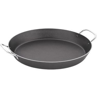 Imagem de Paellera Tramontina Loreto Em Aluminio Revestimento Interno Antiaderente Starflon T1 Alças Aço Inox Grafite 30 cm