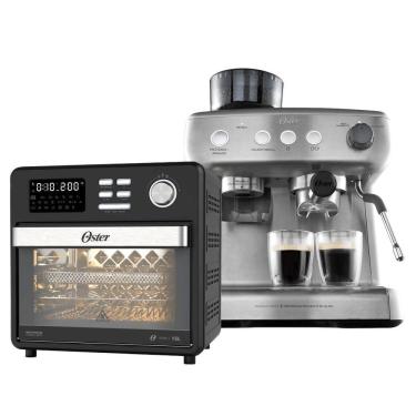 Imagem de Kit Forno e Fryer 15L E Cafeteira Espresso Perfect Brew Oster 110V