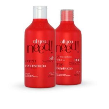 Imagem de Kit Máscara e Shampoo Cereja Mirai Reconstrução 250 ml - Mirai Cosméti