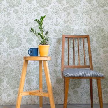 Imagem de GSS Designs Estênceis de parede de flores grandes, 40,6 x 61 cm, para pintura em madeira, móveis, tela, papel, tecido, piso, reutilizável, faça você mesmo, estênceis de artesanato para pintar flores