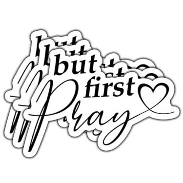 Imagem de (3 peças) Adesivo de vinil minimalista de fé cristã minimalista adesivos à prova d'água para livros da Bíblia, laptops, celular, garrafas de água, copo Kindle, 7,6 cm