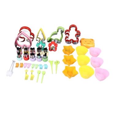 Imagem de aqxreight AQXREIGHT 43 Peças Mini Cortador de Sanduíche Selador Sanduicheira Sanduíche de Biscoito Faça você Mesmo Com Garfos de Frutas para Crianças Conjunto de Sanduicheira Formas de