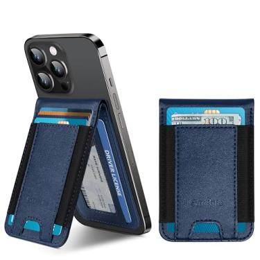 Imagem de Carteira de telefone fixa, carteira de telefone atualizada com suporte ajustável, janela aberta para identidade, suporte de 8 cartões, suporte de cartão de crédito adesivo 3M mais forte para a parte