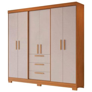Imagem de Guarda-roupa Nt 6030 Freijo Com Off White - Notavel