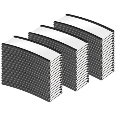 Imagem de Armários de metal, suportes de etiqueta de canal C de 3 x 2,5 cm, 50 peças de suportes de etiquetas de prateleira adsortivos com inserções de papel e capa transparente para prateleiras de