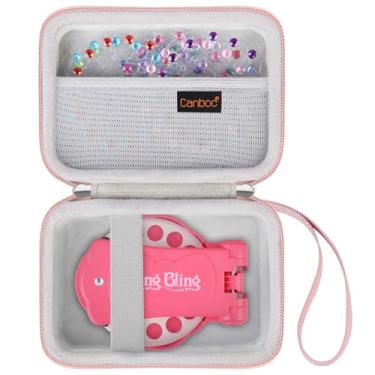 Imagem de Canboc Estojo de transporte para etiquetadores portáteis Phomemo M02/M02S/M02 Pro/D30/Q30S/Q30/Q31/Q32, bolsa de malha serve para cabos, ouro rosa