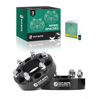 Imagem de YHTAUTO Espaçadores de roda Hubcentric 6x135mm 3.8 cm serve para Ford F-150, Expedition, Lincoln Navigator, Mark LT Models, espaçadores de pneu forjados 3.8 cm com parafusos M14x2 87,1 mm furo de cubo