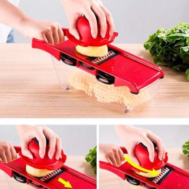 Imagem de Mandolina Manual Para Cortar E Fatiar Alimentos Com Precisão - Relet