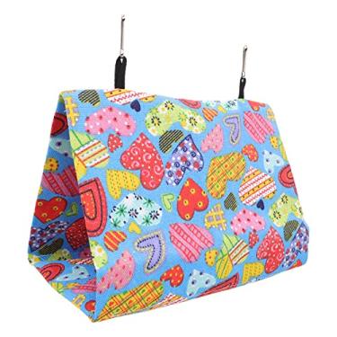 Imagem de Cryfokt Cama de Casa de Papagaio de Lona Resistente Com Ganchos Tenda Suspensa para Pássaros Design Colorido Esconderijo de Descanso para Calopsitas Adequado para Pássaros Ornamentais/animais de