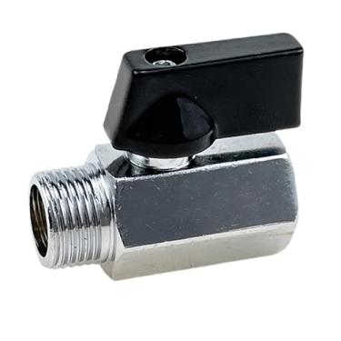 Imagem de Válvula de esfera de latão 1/20.3 cm 1/10.2 cm 3/20.3 cm 1/5.1 cm BSP rosqueado mini compressor de ar macho para fêmea válvula de desligamento de água gás e óleo (duplo exterior-02)