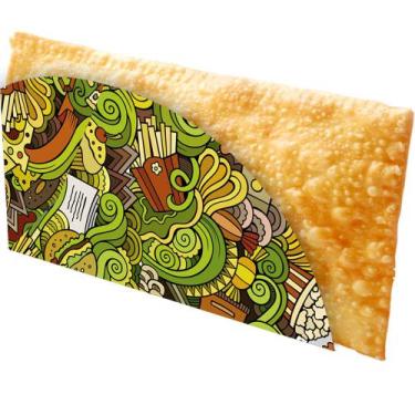 Imagem de Caixinha Embalagem Pastel ou Tapioca 100un Verde - Pdv Print