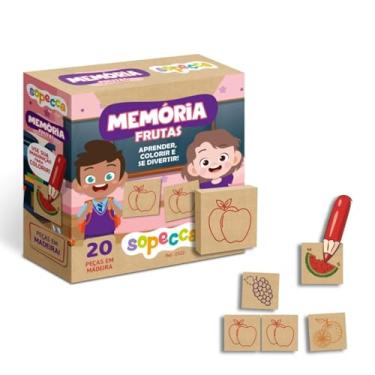 Imagem de Jogo da Memória Infantil Memória Frutas Sopecca - ES22