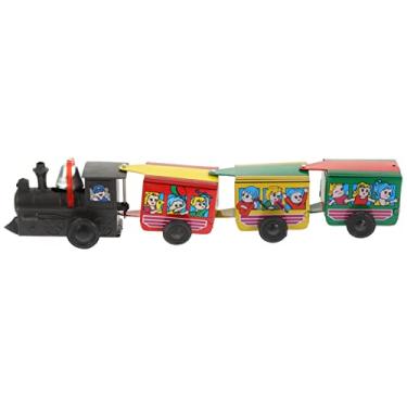 Imagem de SUPVOX Wind Up Train Clockwork Decorative Ornament for Fun and Portable Home Decor Lightweight Craft Engaging Playtime