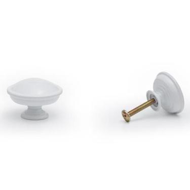 Imagem de Puxador Redondo Em Latão Metal Para Móveis,Porta,Gaveta 8Un - Telis Fe