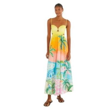 Imagem de Vestido Longo Farm Rio Paisagem Solar-Feminino