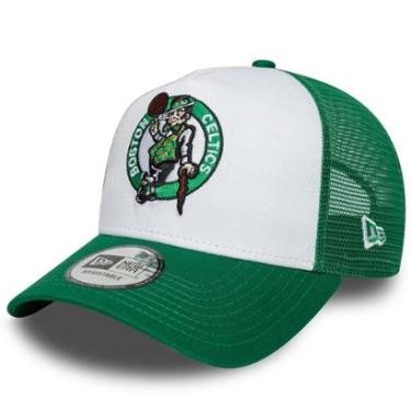 Imagem de Boné New Era 9FORTY A-Frame Trucker NBA Boston Celtics Side Patch-Masculino