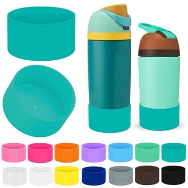Imagem de Limotex 2 peças de botas protetoras de silicone compatíveis com Owala Kids 473 g e 396 g, acessórios para 340 g - antiderrapante, resistente a arranhões, adequado para escola, ao ar livre, fácil