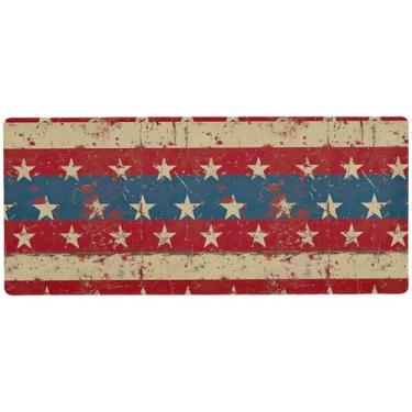 Imagem de SEHANY Tapete de mouse grande bandeira americana 80 x 30 cm antiderrapante para jogos com base de borracha de 3 mm de espessura, protetor de mesa para laptop, mesa para jogadores, desktop, escritório