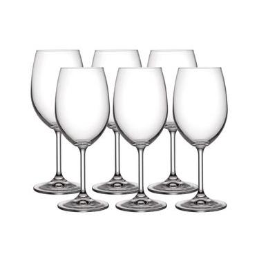 Imagem de Conjunto de Taças para Vinho Branco Bohemia Anna 350 ml em Cristal Ecológico  6 Peças