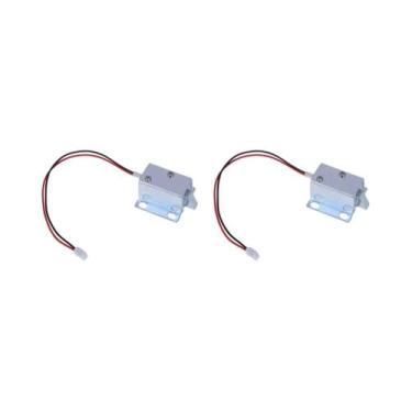 Imagem de Fechadura Elétrica De 12V Anti-vibração Solenoide Universal Baixo Cons