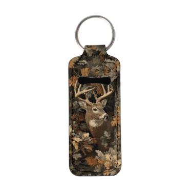 Imagem de gearider Porta-chaves camuflado de caça, veado, protetor labial, protetor labial, neoprene, brilhante, porta-chaves, acessórios de viagem