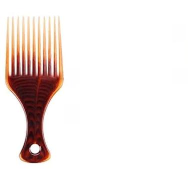 Imagem de Yinhing Pente de Cabelo Afro Escova de Cabelo Encaracolado de Plástico Com Dentes Largos Design de Inserção de Garfo Estático para Estilo e Desembaraço Sem Esforço Ideal para Cuidados Com Cacheados