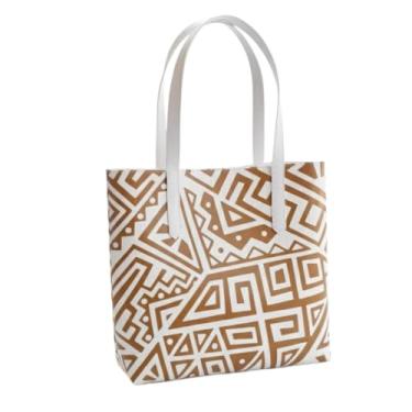 Imagem de Sacola de Ombro Premium, Fecho em Botão Magnético,bag,bolsas sacola,bolsa grande,bolsa sacola(BRANCA EST)