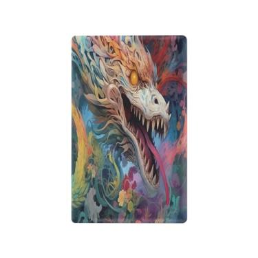 Imagem de Wassud Placa de cobertura de interruptor de luz de dragão abstrato, 1 capa de tomada em branco placa de parede decorativa decoração de casa sala de estar quarto