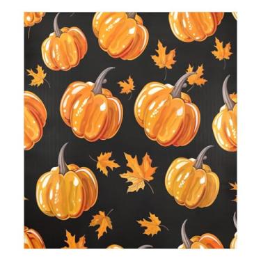 Imagem de Qilmy Capa magnética para lava-louças de abóbora e folhas de Ação de Graças, 58 x 66 cm, capa decorativa de geladeira para porta frontal, adesivo, máquina de lavar, painel de geladeira, decalque para