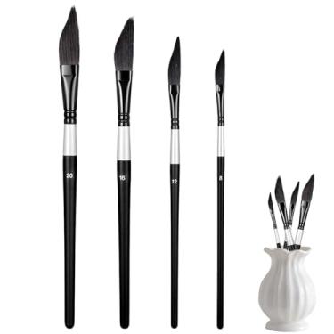 Imagem de Pincéis de Pintura,Suprimentos de Arte para Desenho com Detalhes em Miniatura | Pincéis De Para Tinta Acrílica,Para Tinta a Óleo Aguarela Tela Rocha Corpo Rosto Unhas Homens Mulheres Crianças Jovens