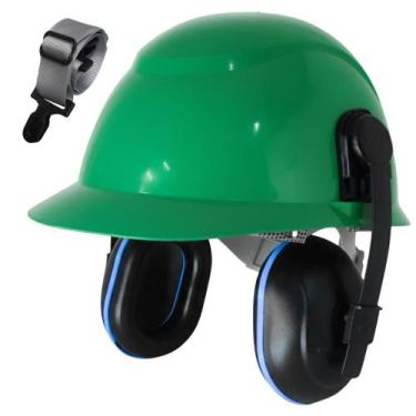 Imagem de Capacete De Segurança Camper C/ Protetor Auricular Acoplável, Verde