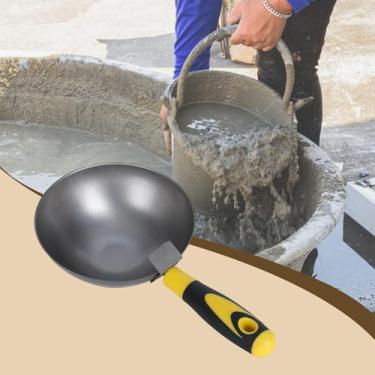Imagem de MotiveTech Balde com Cabo Ergonômico para Misturar Argamassa E Cimento, Feito em aço Carbono Espesso, Ideal para Reboco, Gesso E Construção Civil.