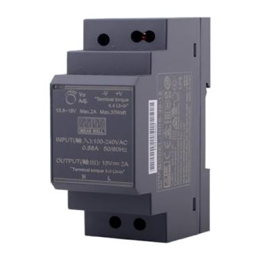 Imagem de Mean Well 30W Conversor De Energia Sfx Ultra Slim Step Shape Para Trilho Din 110v Para 12v Suprimentos De LaboratóRio De Computador 15V 2A (HDR-30-15 15V/2A/30W/Ultra Slim Supply)