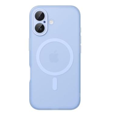 Imagem de JETech Capa Fosca para iPhone 17 6,3 Polegadas Compatível com MagSafe, Proteção Total da Lente da Câmera, Case Capinha Macia de TPU Fosco Translúcido, Anti-Impressão Digital (Azul-névoa)