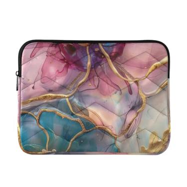 Imagem de Capa acolchoada para laptop colorida Floral03 à prova de choque, capa protetora para notebook de 14 polegadas