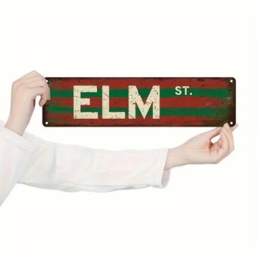 Imagem de Conjunto De Placas De Metal Vintage De Filmes De Terror Para Decoração