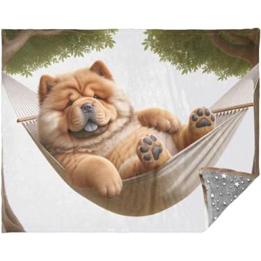 Imagem de TSENQUE Cobertor de Natal personalizado para cachorro Chow Chow Chow, presentes de viagem, 178 cm x 139 cm, cobertores cinza para sofá