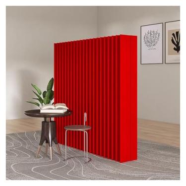 Imagem de Room divider Divisórias de sala de papel dobráveis, tela de acordeão com partição de privacidade de 14,17 "de largura, design de pêndulo telescópico flexível(3X2.2M/9.8X7.2FT)