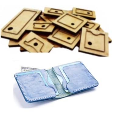 Imagem de YJIUYUANQ Matrizes de corte de couro, suporte de cartão de carteira, ferramenta de perfuração de madeira para projetos de artesanato DIY