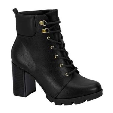 Imagem de Bota Coturno Feminino Salto Bloco Napa Preto Beira Rio 9074.103-Feminino
