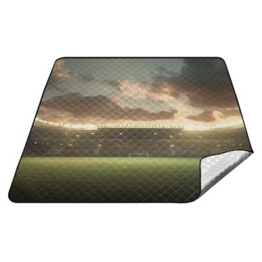 Imagem de Joitme Tapete vazio de estádio de futebol para piquenique, cobertores de piquenique Oxford, cobertor à prova d'água ao ar livre